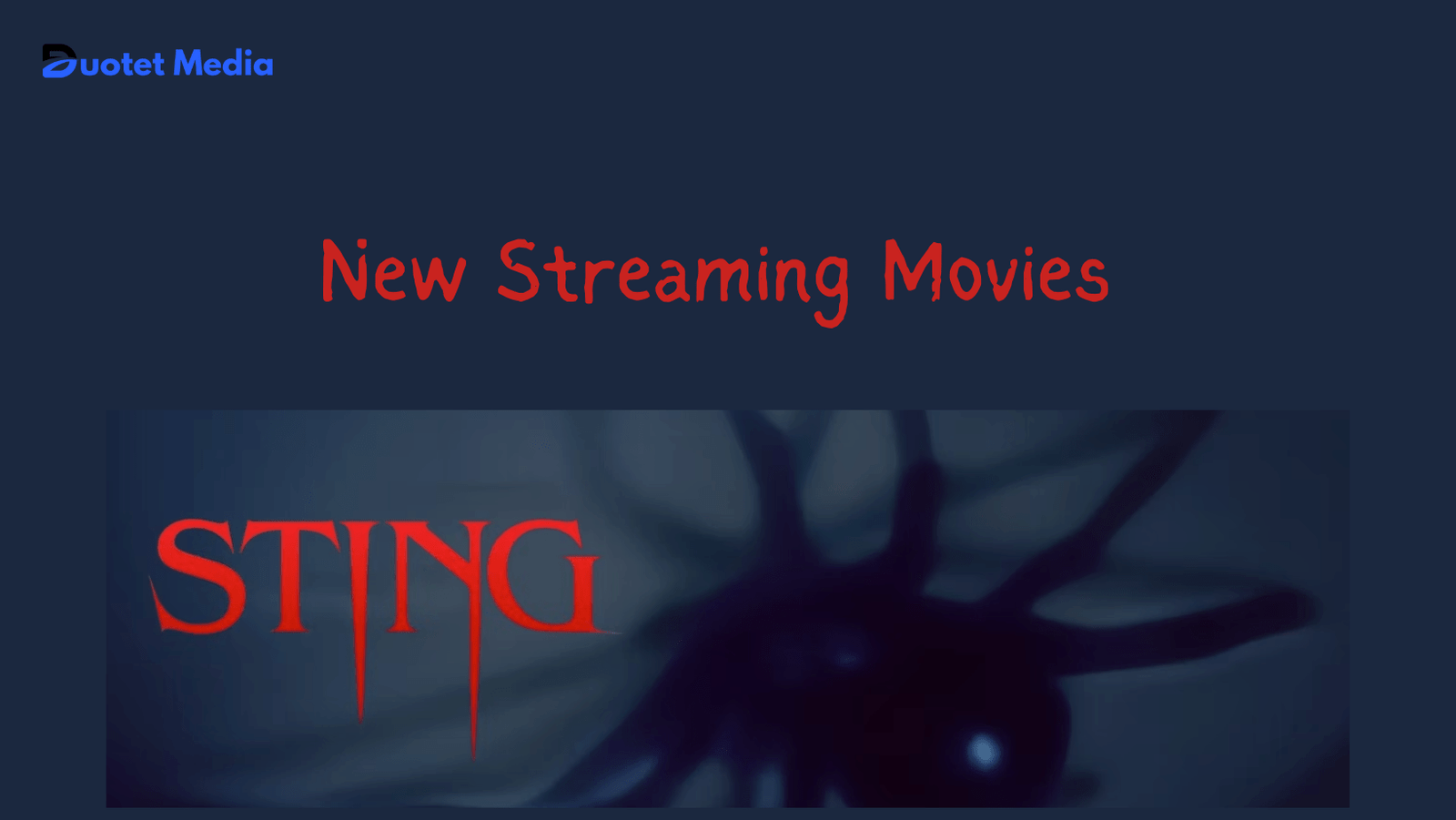 New Streaming Movies